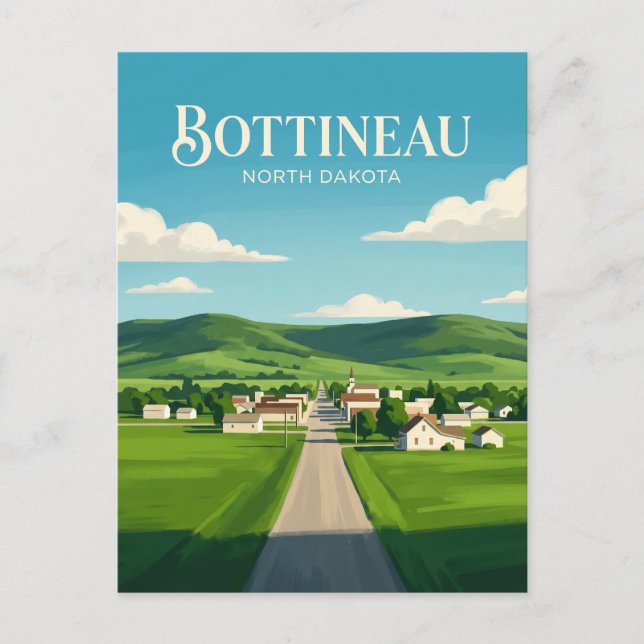 Carte Postale Bottineau États-Unis (Devant)
