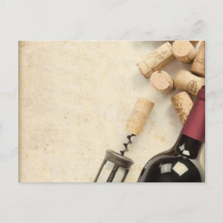 Carte Postale Bottle of Wine