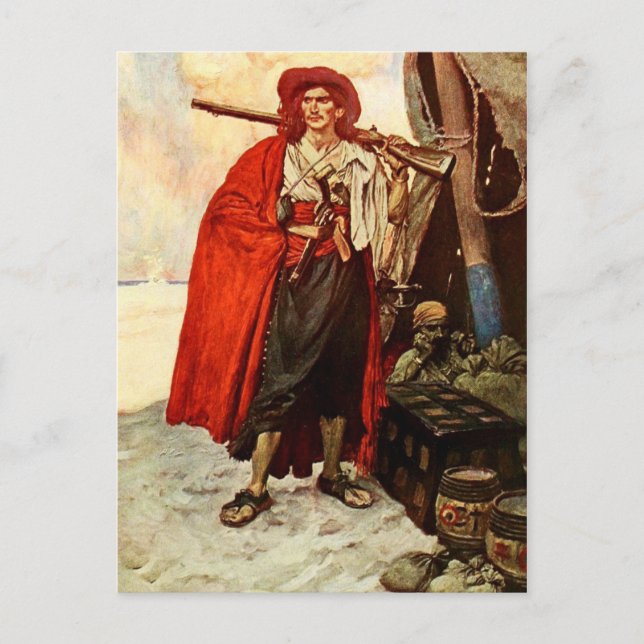 Carte Postale Boucanier À Fusil (Devant)