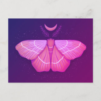 Carte Postale Bouche - Imaginaire papillon magique violet