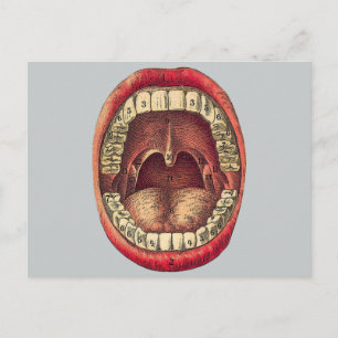 Carte Postale Bouche vintage