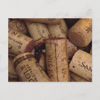 Carte Postale bouchons de vin et de championnat