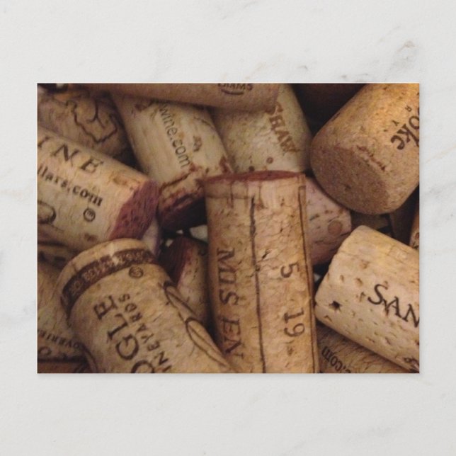 Carte Postale bouchons de vin et de championnat (Devant)