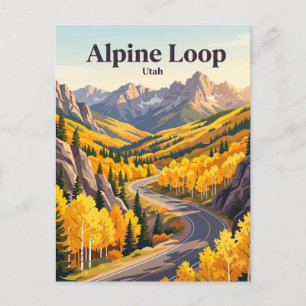 Carte Postale Boucle alpine Utah États-Unis