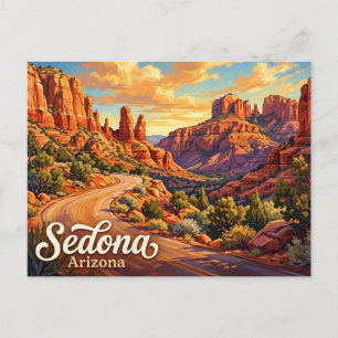 Carte Postale Boucle de Sedona Red Rock Road Arizona