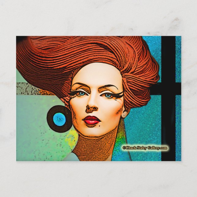 Carte postale "Boucles bleues" (Devant)