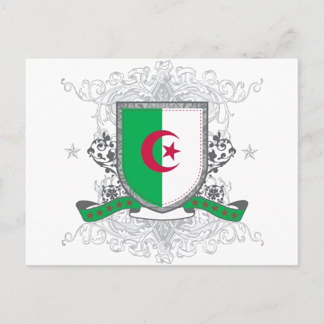 Carte Postale Bouclier Algérie (Devant)