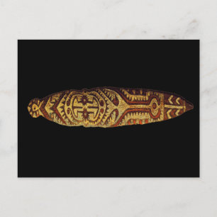 Carte Postale Bouclier Tribal Maori