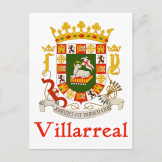 Carte Postale Bouclier Villarreal de Porto Rico