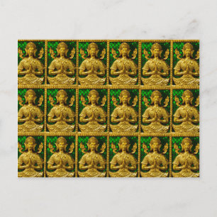 Carte Postale bouddha assis amical