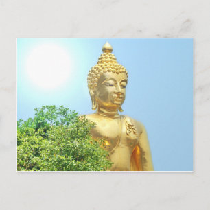Carte Postale bouddha assis amical