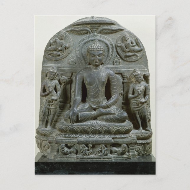 Carte Postale Bouddha assis dans la méditation (Devant)