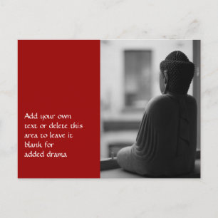 Carte Postale Bouddha assis dans la méditation