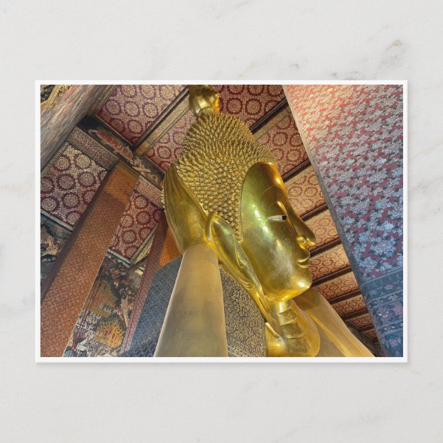 Carte Postale bouddha couché thaïlande (Devant)