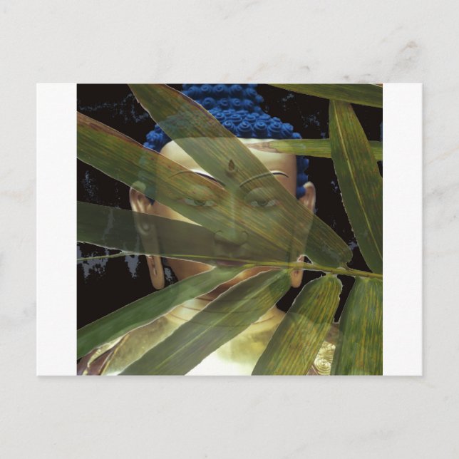 Carte Postale Bouddha de bambou (Devant)