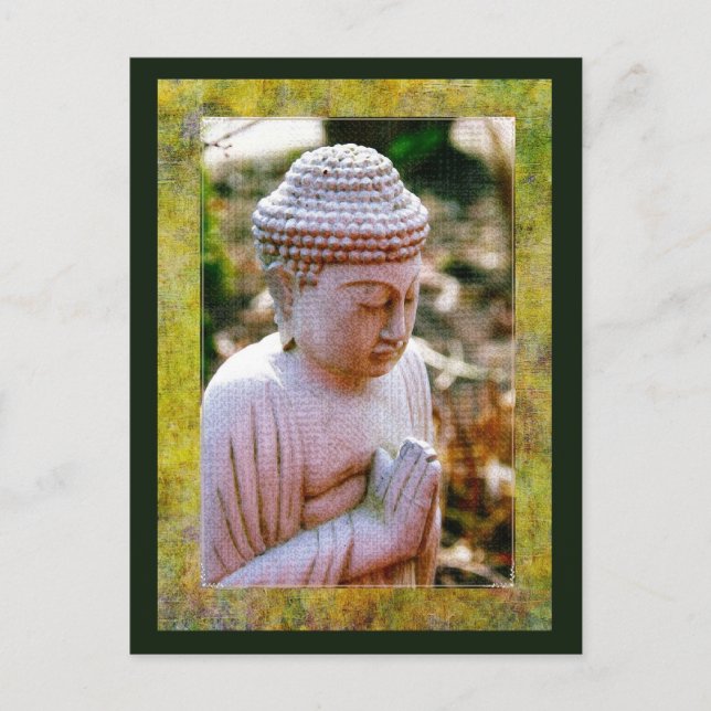 Carte Postale Bouddha de prière apaisant (Devant)
