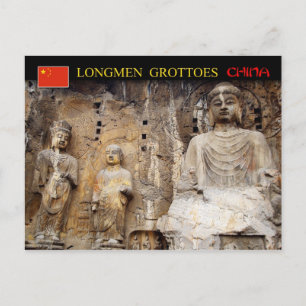 Carte Postale Bouddha de Vairocana, Grottes de Longmen, Chine