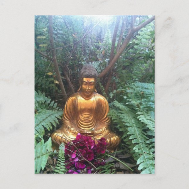 Carte Postale Bouddha d'or (Devant)