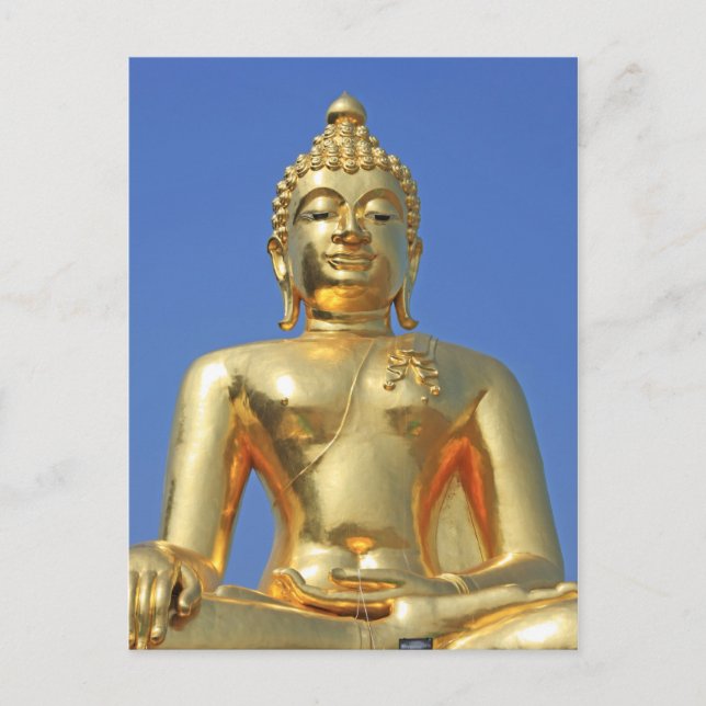 Carte Postale Bouddha D'Or Près Du Triangle D'Or Chiang Rai (Devant)