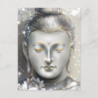 Bouddha en argent et or Lotus
