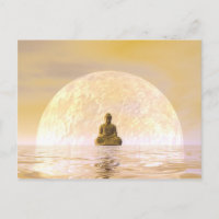 Bouddha et lune