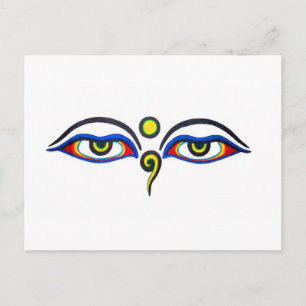 Carte Postale Bouddha Eyes