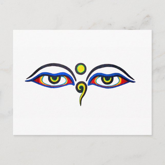 Carte Postale Bouddha Eyes (Devant)