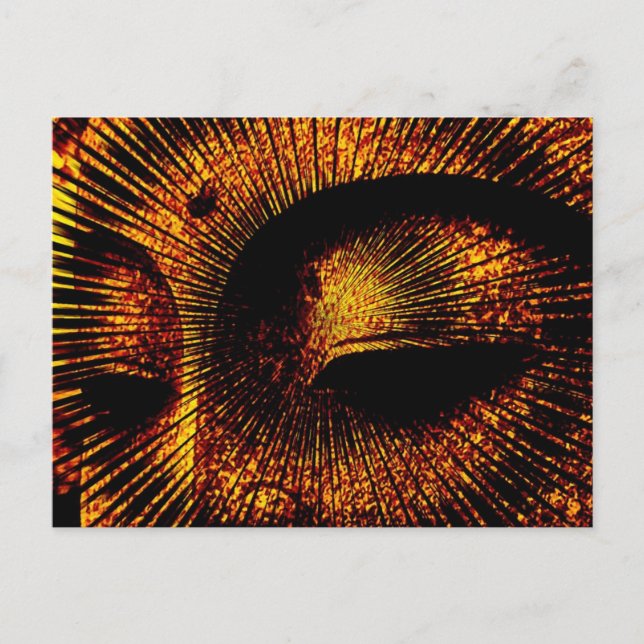 Carte postale Bouddha Gold Burst (Devant)