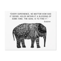 Bouddha Henné Sagesse Eléphant