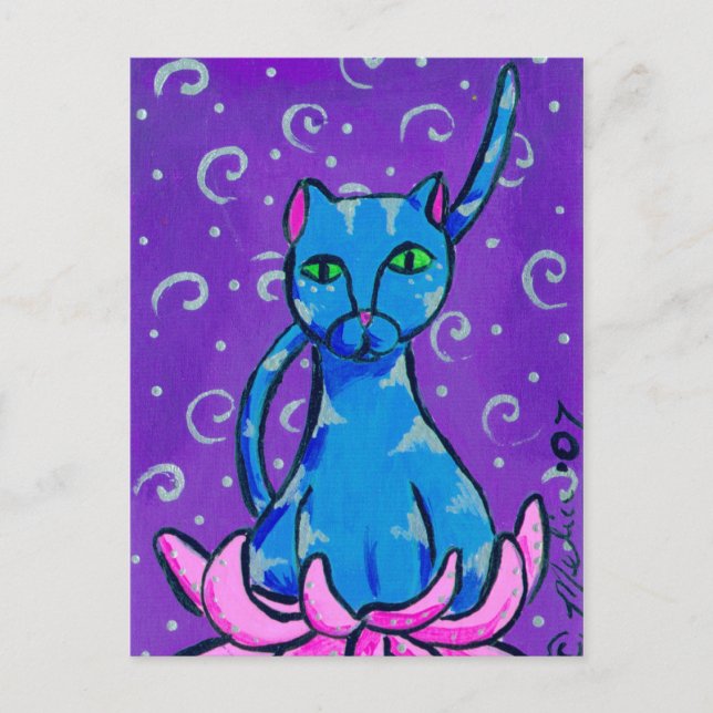 Carte Postale Bouddha Kitty (Devant)