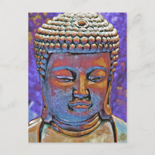 Carte Postale Bouddha peint