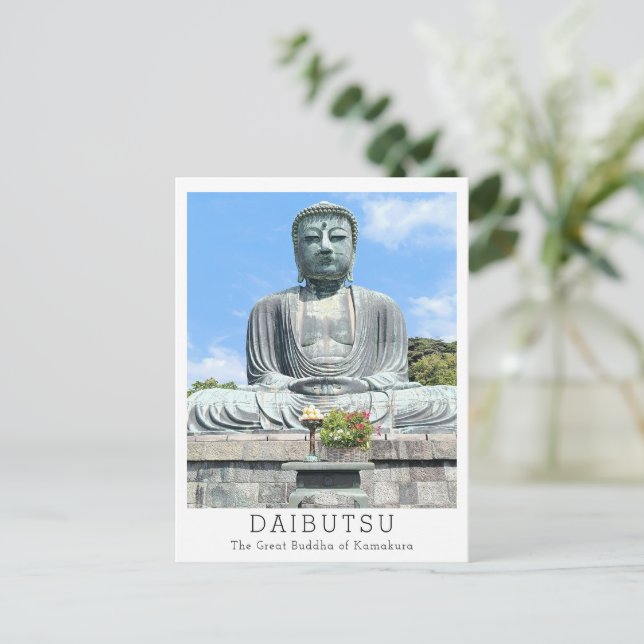 Carte Postale Bouddha personnalisé de Kamakura (Debout devant)