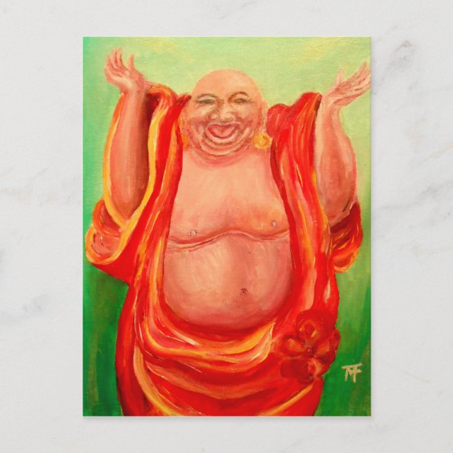Carte Postale Bouddha riant (Devant)