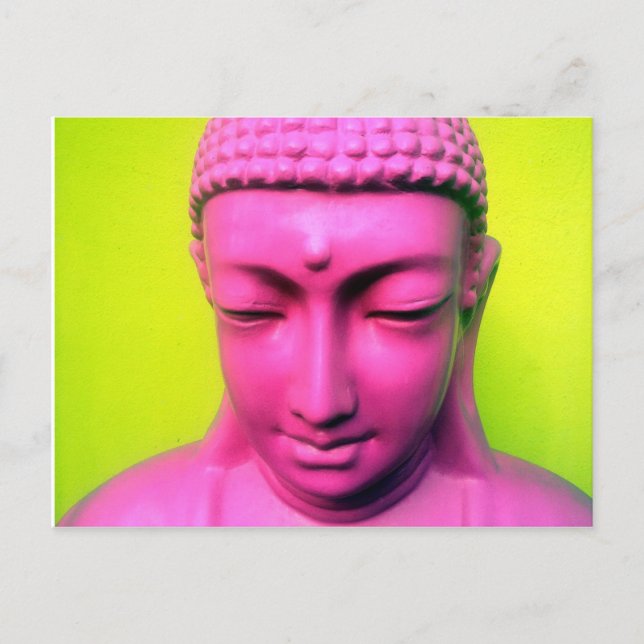 Carte Postale bouddha rose (Devant)