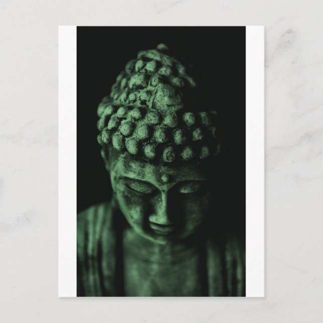 Carte Postale Bouddha vert (Devant)