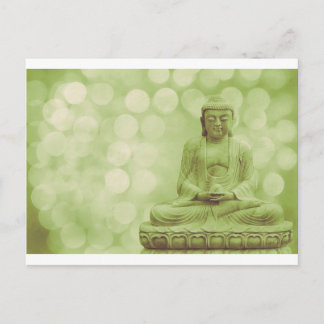 Carte Postale bouddha (vert clair)