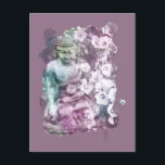 Carte Postale *~* Bouddha Zen Fleurs Abstraites Méditées Florale<br><div class="desc">BOUDDHA - Abstraite artsy CARTE POSTALE / CARTE POST * Énergie Bouddha amélioré Nouvel Âge Bouddhiste Zen Design spirituel Métaphysique. L'arrière - plan est de couleur Lavande/Magenta. Une belle statue de BUDDHA que moderne Populaire Professional CALMING ZEN a rempli le design. Ceci peut être considéré comme un Esoteric BOHO MODERN...</div>