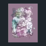 Carte Postale *~* Bouddha Zen Fleurs Abstraites Méditées Florale<br><div class="desc">BOUDDHA - Abstraite artsy CARTE POSTALE / CARTE POST * Énergie Bouddha amélioré Nouvel Âge Bouddhiste Zen Design spirituel Métaphysique. L'arrière - plan est de couleur Lavande/Magenta. Une belle statue de BUDDHA que moderne Populaire Professional CALMING ZEN a rempli le design. Ceci peut être considéré comme un Esoteric BOHO MODERN...</div>