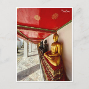 Carte Postale bouddhas wat pho thaïlande