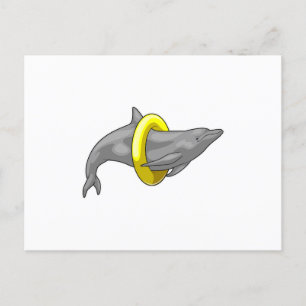 Carte Postale Bouée de sauvetage pour dauphin