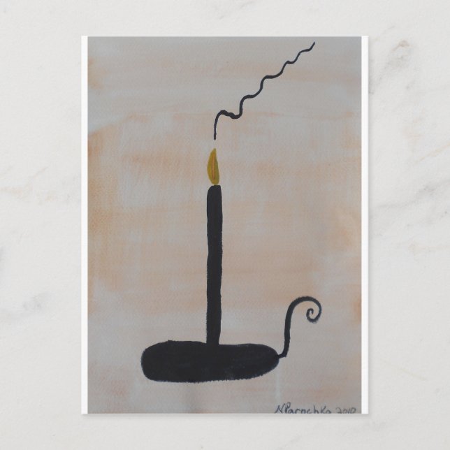 Carte Postale Bougie (Devant)