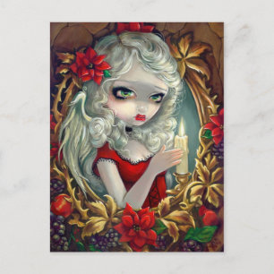 Carte postale "bougie de Noël"