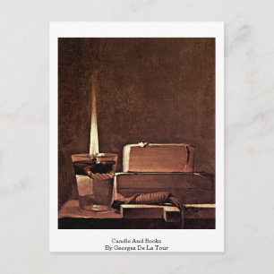 Carte Postale Bougies Et Livres De Georges De La Tour