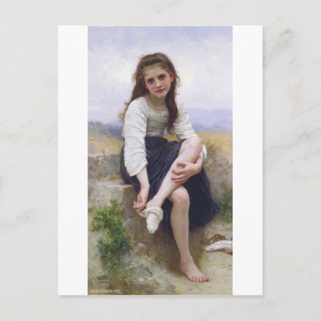 Carte Postale Bouguereau - Avant le Bain (Devant)