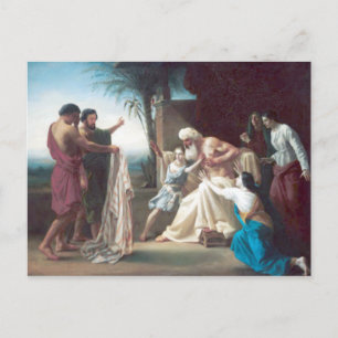 Carte Postale Bouguereau - Jacob Recevant le Tunique de son Fils
