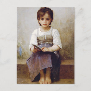 Carte Postale Bouguereau La dure leçon Postcard
