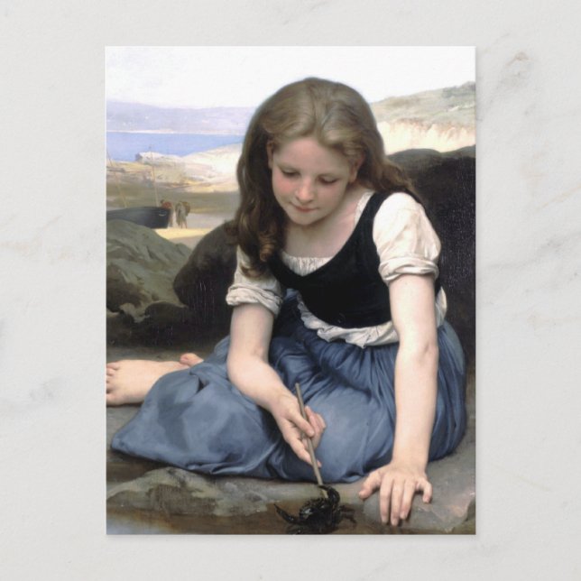 Carte Postale Bouguereau - Le Crabe (Devant)