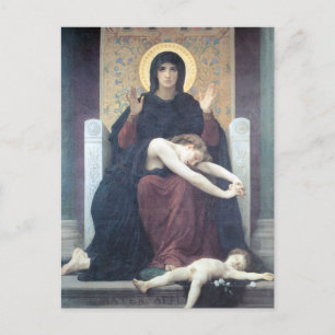 Carte Postale Bouguereau - Vierge Consolatrice