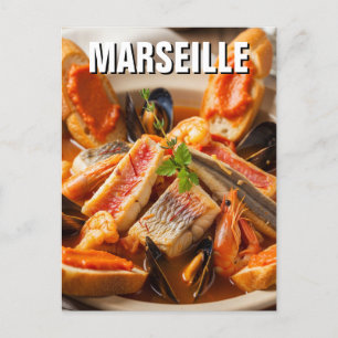 Carte Postale Bouillabaisse Marseille France Travel