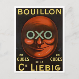 Carte Postale Bouillions OXO vintage - Cie Liebig